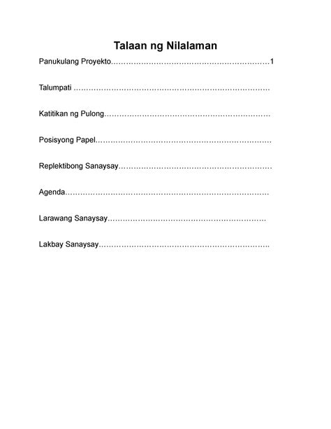 talaan ng nilalaman calligraphy|DepEd Learning Portal.